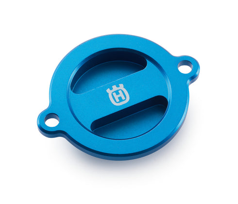 HUSQVARNA OIL FILTER COVER BLUE 2016-2024 701 ENDURO SUPERMOTO OEM  81338943500